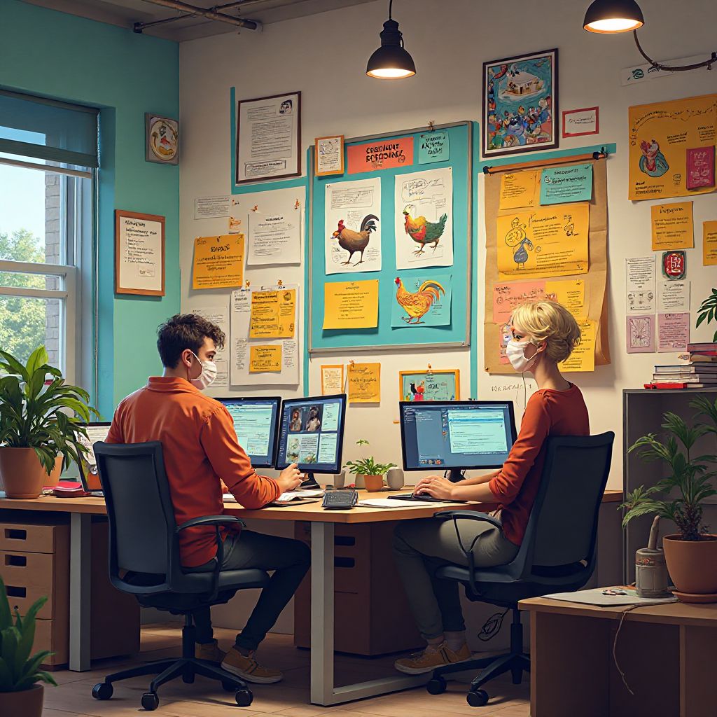 Zespół pracujący nad grą Chicken Road