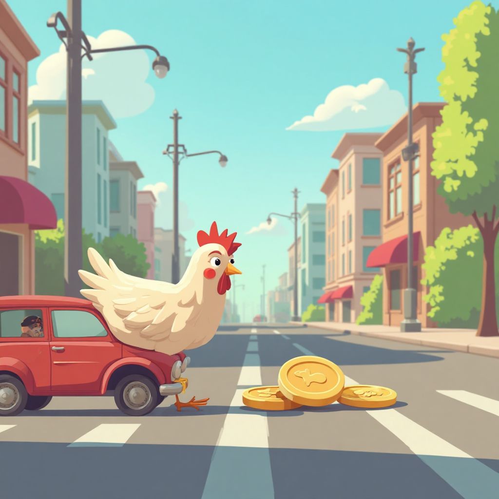 Zrzut ekranu z rozgrywki Chicken Road